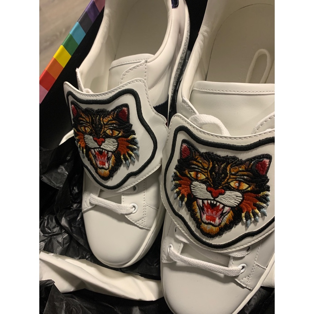 NWT - Ace Gucci Sneaker with removable patches - Picture 2 of 5